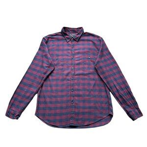 🔃J. Crew Men’s Blue & Red Plaid Long Sleeve Button Down Dress Shirt